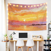 Lofaris Painting Style Beach Bohemian Art Decor Wall Tapestry